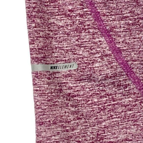 Nike Dri-Fit Track Jacket Womens L Burgundy Quarter Zip Athletic Running Pull On - Picture 6 of 16